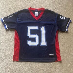 VINTAGE Reebok NFL Buffalo Bills Jersey Womens Small 51 Spikes Football 90s Y2K